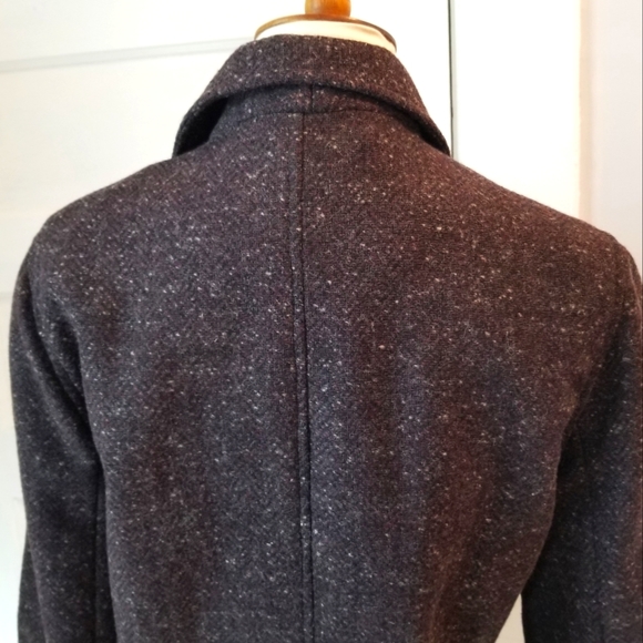 Aeropostale Brown Wool Blend Zip Front Jacket, Size M - Picture 4 of 16